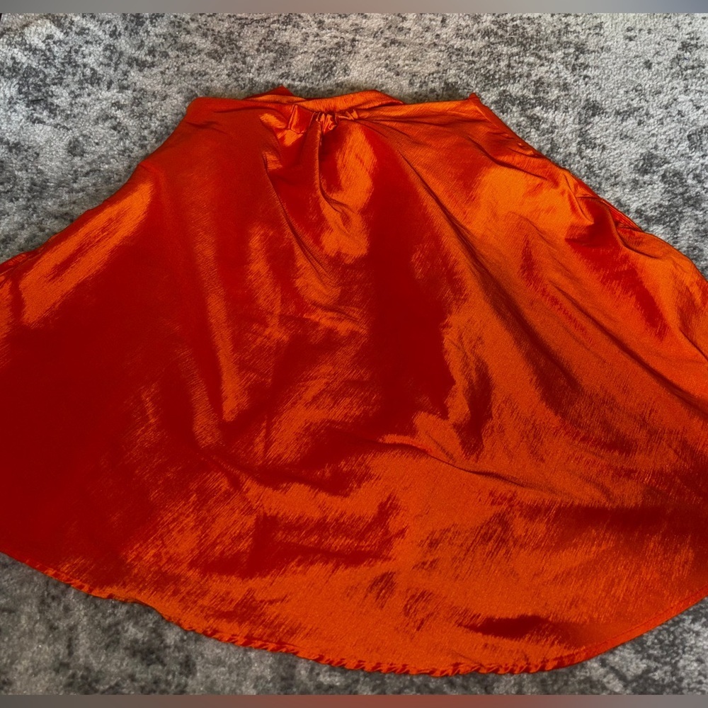 BOYKO by Anthropology Gigi Dress Orange Floral Skirt Size: XS (originally $298) - Picture 8 of 10